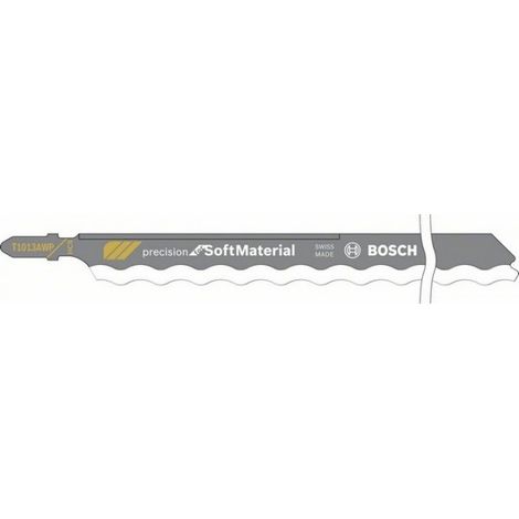 Bosch – Lame de scie sauteuse 2608667396 – Longueur 250 mm – HCS pour matériaux isolants – Précision pour matériaux souples