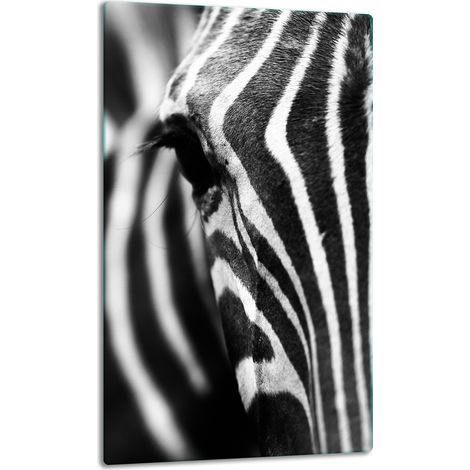 TABLERO DE MESA DE PANEL DE CRISTAL 30x52 ZEBRA (1/5)