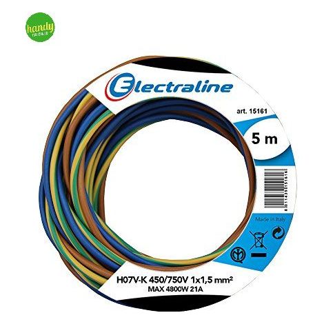 Kit cavo unipolare Electraline1x1,5 m5 nr/bl/gl (1/3)