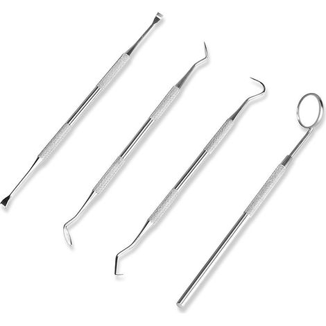 Zahnhygiene-Set zur Entfernung von Plaque und Zahnstein, Zahnaufhellungs-Set mit Zahnarztspiegel, Zahnreinigung, Zahnsteinentfernung (1/5)