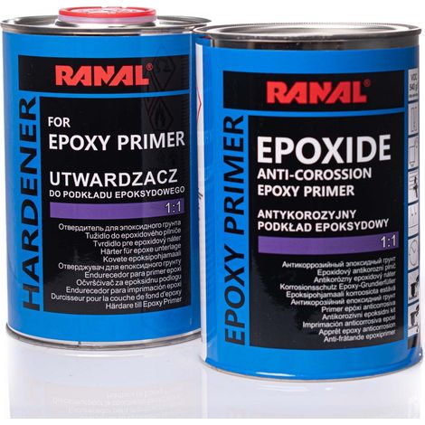 Imprimación epoxi anticorrosiva negra + endurecedor 2x0,8 l pistola RANAL (1/2)