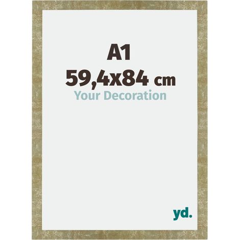 Cadre Puzzle A1 - 59.4x84 cm - Or Antique - MDF - Mura. (1/5)