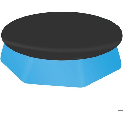 Bâche Piscine Ronde 244 cm – Épaisse, Résistante & Facile à Installer – Noir (1/4)