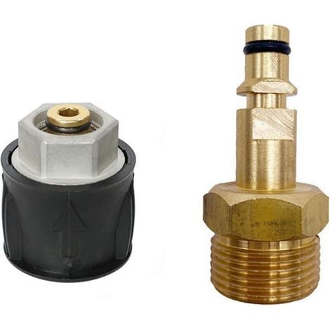 Brass Quick Connect Adapter for Karcher M22 14mm Pressure Washer (1/5)