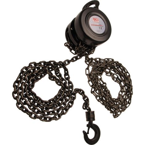 Bgs verricello professionale nero capacità 2 tonnellate 2,5 m