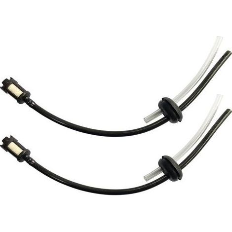 Filtre à carburant et œillet pour de nombreuses mini tronçonneuses et débroussailleuses avec ligne de carburant de 0,3 cm (lot de 2) (1/2)