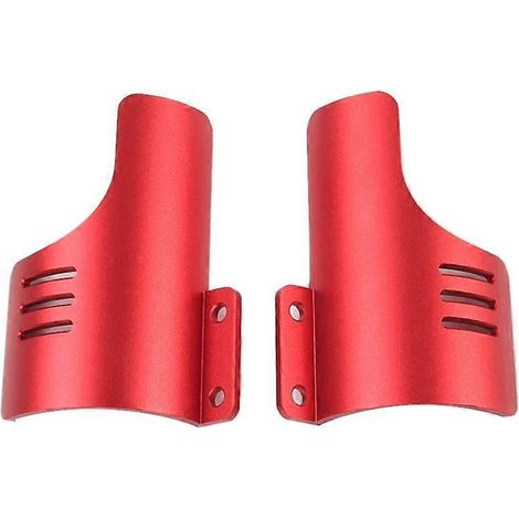 Protection anti-poussière pour fourche avant de moto rouge-- (1/5)