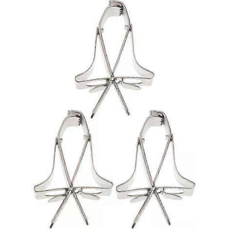 Mangeoire à oiseaux avec pinces à fruits, lot de 3 mangeoires en métal pour oiseaux sauvages, accessoires de nourriture pour l'extérieur (1/5)