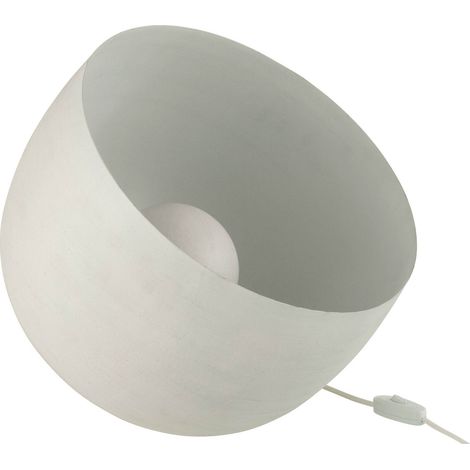 Lampe design en métal blanc ambiance moderne et épurée - Blanc mat épuré (1/5)