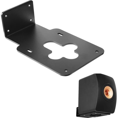 Kompatibel mit Kef LS50 Meta / LS50 Wireless 2 Wandhalterung, Kef LS50 Meta / LS50 Wireless 2 Ständer, Kef LS50 Meta / LS50 Wireless 2 Metallhalterung, Zubehör, Zubehörregal (Schwarz) 1