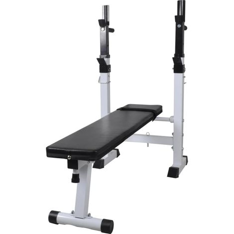 vidaXL Panca per Pesi e Massa Muscolare Fitness in Acciaio (1/4)
