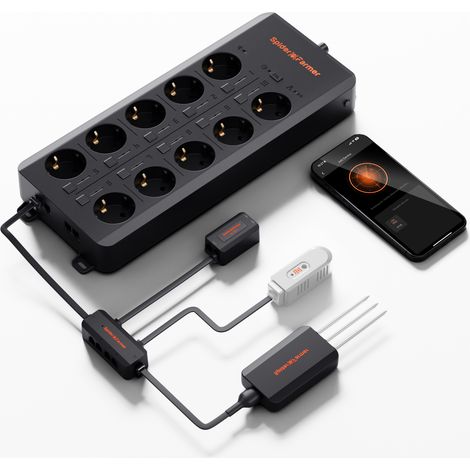 2026 Spider Farmer Genius Grow System AC10 Steckdosenleisten-Kits App-basierter Smart Strip