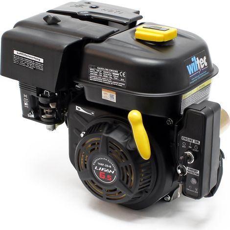 LIFAN 168 Einzylinder Benzinmotor mit 6,5 PS Leistung und 12V E-Start für Kleinmaschinen & Karts, luftgekühlter 4-Takt Motor mit 20 mm Kurbelwelle, OHV-Ventilsteuerung & 196 cc Hubraum