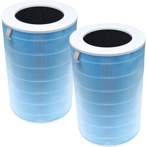 vhbw 2x Air Filter Replacement for Xiaomi M7R-FLH, BHR4282GL  for Air Purifier - Combi Filter Pre Filter + HEPA + Activated Carbon (1/4)