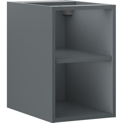 Mexen Box-A armoire ouverte avec étagère 30 cm, graphite mat - 91AX2-0300-470-0-66 (1/4)