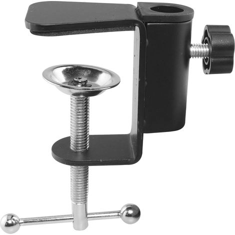 Lampe à pince de type C, support universel réglable, lampe de table à bras rotatif, pied de microphone, base pour accessoires d'éclairage et d'aromathérapie. (1/3)