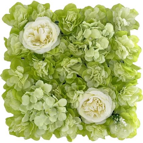 Panneau mural de roses artificielles, décor floral 3D carré à faire soi-même pour mariage, enterrement de vie de jeune fille, baby shower, accessoire photo (1/5)
