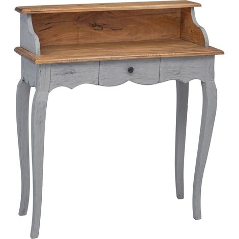 vidaXL Writing Desk Solid Mahogany Wood 80x40x92 cm