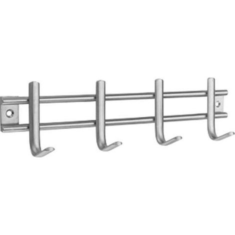 COLGADOR CON TORNILLOS 4 GANCHOS ACERO INOXIDABLE  - 3717-1- (1/4)