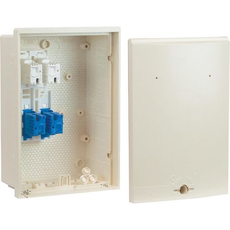 Michaud – Coffret électrique nu CIBE monophasé 60A – Connectique 60A – Polyester armé de fibre de verre – Panneau d'accès cadenassable (1/3)