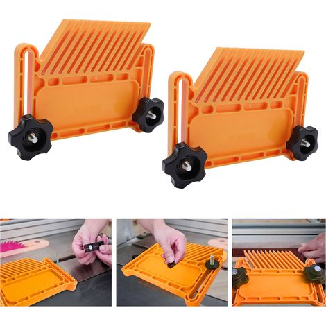 Guide de Protection pour Scie Circulaire et Scie à Ruban avec Fonction de Gravure Inversée Accessoire Sécurité Bois Travaux Manuels - KZQ (1/5)