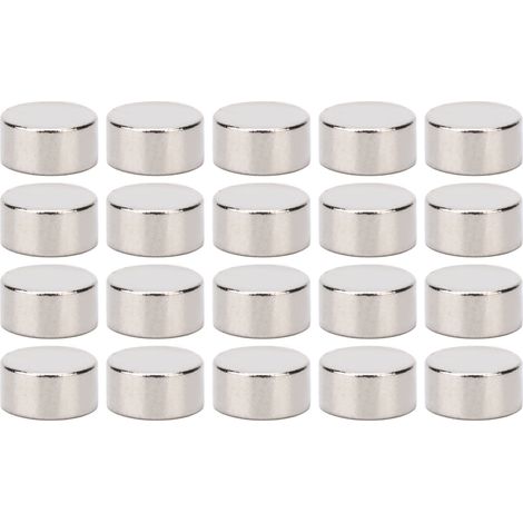 100pcs Petits Aimants Cylindriques Néon Ronds Ultra Puissants pour Frigo, Bricolage Créatif, 3mm, Lot de 100 (1/5)