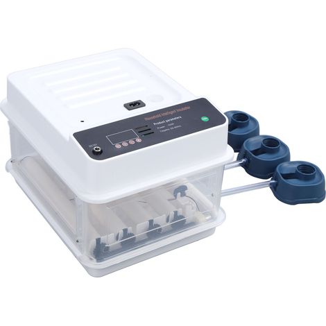 Brutkasten mit automatischer, einstellbarer LED-Beleuchtung, dualem Netzteil, kleiner Brutkasten-Simulator für Hühner, weiß, EU-Stecker 220 V, 12 Stück (1/5)