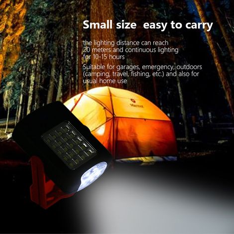 Tragbare Taschenlampe mit 23 LEDs, Notlaterne für Camping, Radfahren, Wandern, Rotlicht, Notbeleuchtung im Freien. (1/5)