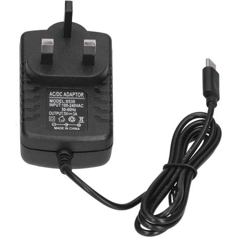 ABS-Netzteil für Raspberry Pi 4, Tablet-Ladegerät, 100–240 V AC, UK-Stecker (1/5)