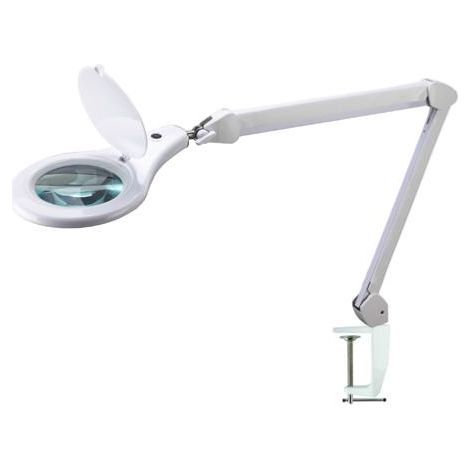 Multirex – Lampe loupe éclairante LED 9W – Lentille en verre 120mm – 650 lumens – Lumière du jour 6500K – Pince robuste pour fixation (1/5)