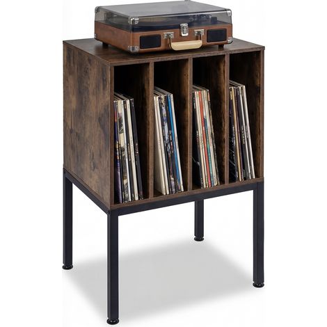 CASART Record Player Stand Turntable Stand w/Vinyl Storage Shelves (1/5)