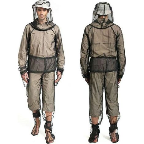 Universal Backpackers Combinaison Anti-Moustiques avec Fermeture Éclair – Protection Contre les Insectes pour Hommes et Femmes  – Protection Extérieure pour Voyage & Camping Tailles : XL. (1/5)