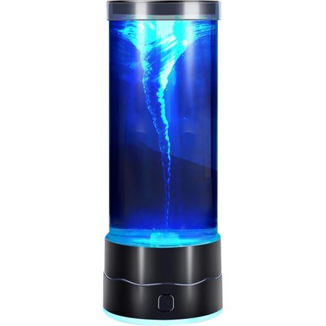 Lampe Tornade - Lampe de Table Originale Fun et Décorative Déco Lumineuse Tornade Aquatique pour Intérieur - Pour Maison Dortoir Bureau Salle D'Étude Chambre Salon (1/5)