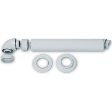 Kit Coassiale Compatibile Per Scaldabagno Vaillant 60/100 Alluminio (1/2)