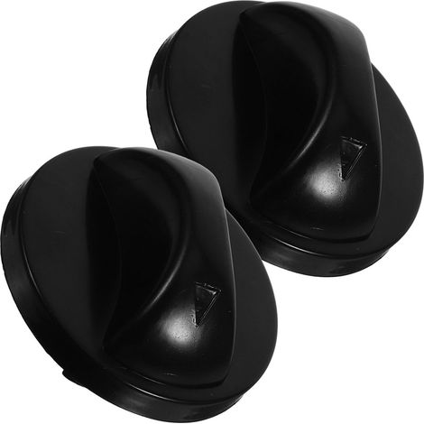 Boutons de Commande Noirs Accessoires pour Interrupteur de Ventilateur en ABS Lot de 2 pour Remplacement du Bouton de Minuterie Ventilateur Électrique pour Fête Estivale (1/5)