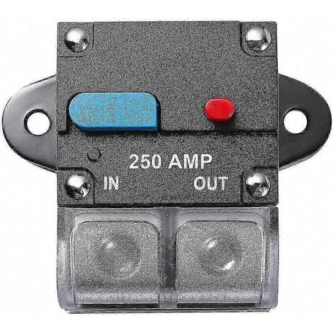 Disjoncteur marin 250A haute intensité pour moteur de pêche à la traîne, avec interrupteur de réarmement manuel, étanche IP67, protection circuit bateau (1/5)