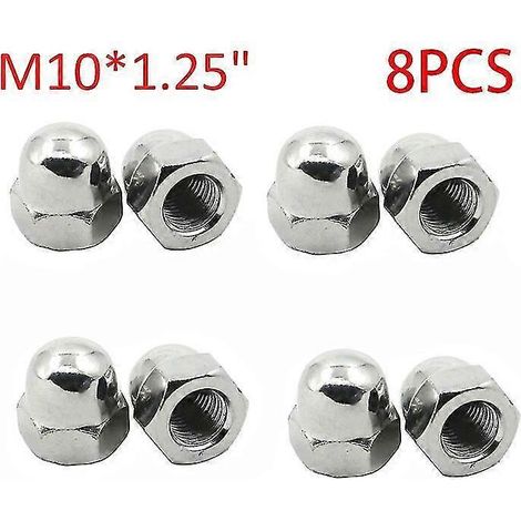 4/8 Stück M6 M8 M10 Gewindebolzenmuttern für Honda Yamaha BMW Größe 6 mm x 1 / 8 mm x 125 / 10 mm x 125 - M10 8 Stück (1/5)