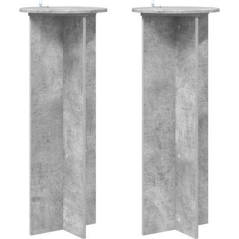Maison Exclusive - Supporto per piante 2 pcs Grigio Cemento Ø40 x 100 cm