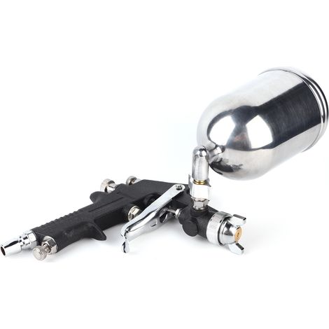 Pistolet à peinture pneumatique Black Diamond Matte F‑75‑G Diamètre du pot supérieur 0,1 po (1/5)