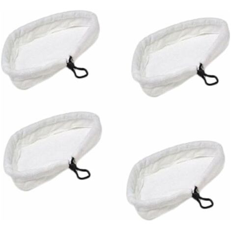 4Pcs Serpillères Balai à Vapeur Triangulaire en Microfibre pour H2O、X5、S302、S001 Mop