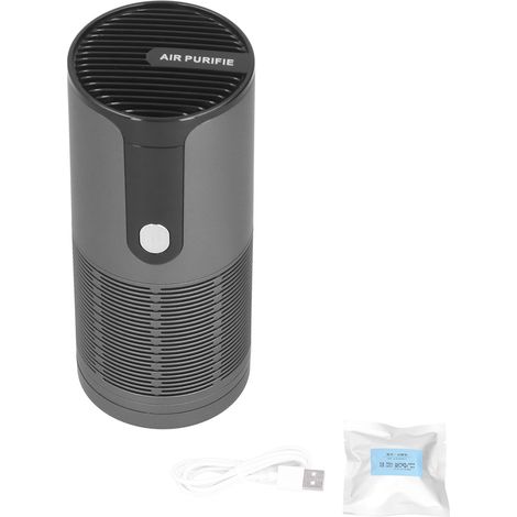 Purificateur d'Air USB avec Ioniseur - Portable pour Bureau, Chambre et Voiture, 3 Niveaux, Noir (1/5)