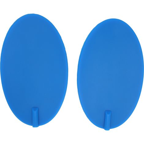 2 Pièces Électrodes de Physiothérapie Ovales Bleues 95x160mm, Patchs Adhésifs en Silicone pour Électrothérapie (1/5)