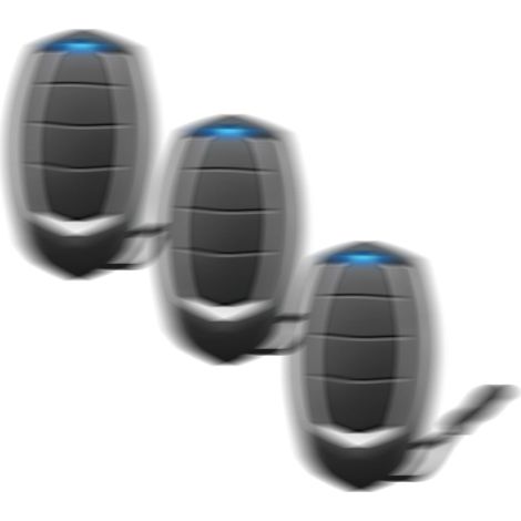 Télécommande Portail Motorline Falk MX4SP, MXS4SP, MX5SP, RCM, DSM, 433,92 MHz, 4 Canaux, Lot de 3, Émetteur pour Porte de Garage (1/5)