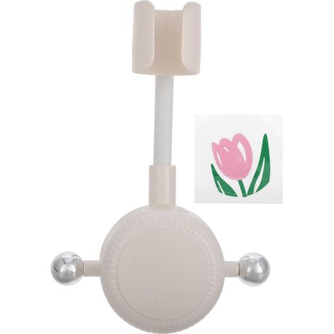 Support de douche à ventouse réglable SHERCHPRY pour salle de bain, fixation murale réutilisable pour pommeau de douche à main en ABS (1/5)