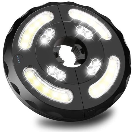 ​Lampes Pour Parasol Rechargeable, 28 LED Lumière de Parasol, Lumière de Parapluie de Jardin avec 3 Modes de Luminosité, éclairage Parasol Pour Parasol Plage