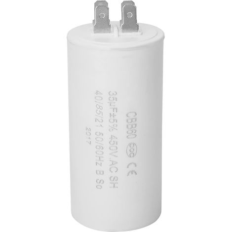 Condensateur, 35uf Condensateur CBB60 Condensateur de démarrage 450V Condensateur de démarrage CBB60 de démarrage pour moteur 4 pôles 450V 35uf (1/5)