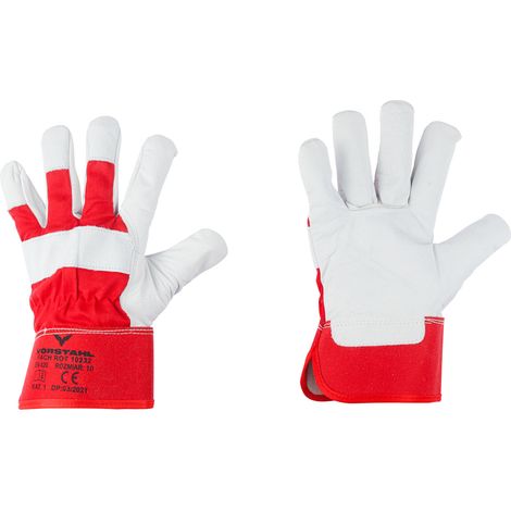 Gants de protection fach ROT 9 Cuir de vachette refendu qualité Vorstahl (1/4)