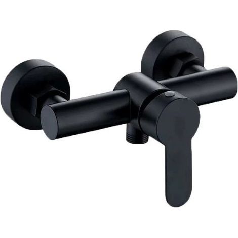 Robinet de douche noir, mélangeur d'eau chaude et froide fonctionnel pour salle de bain, conception murale, robinet de douche domestique (1/5)