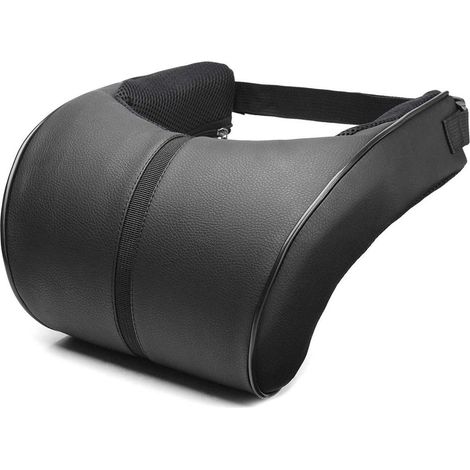 Eosnow Oreiller de cou de voiture en cuir PU, en mousse à mémoire de forme, repose-cou, siège, appui-tête, coussin (1/5)