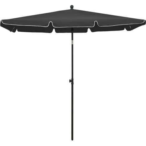 Maison Exclusive - Sonnenschirm mit Mast 210x140 cm Anthrazit